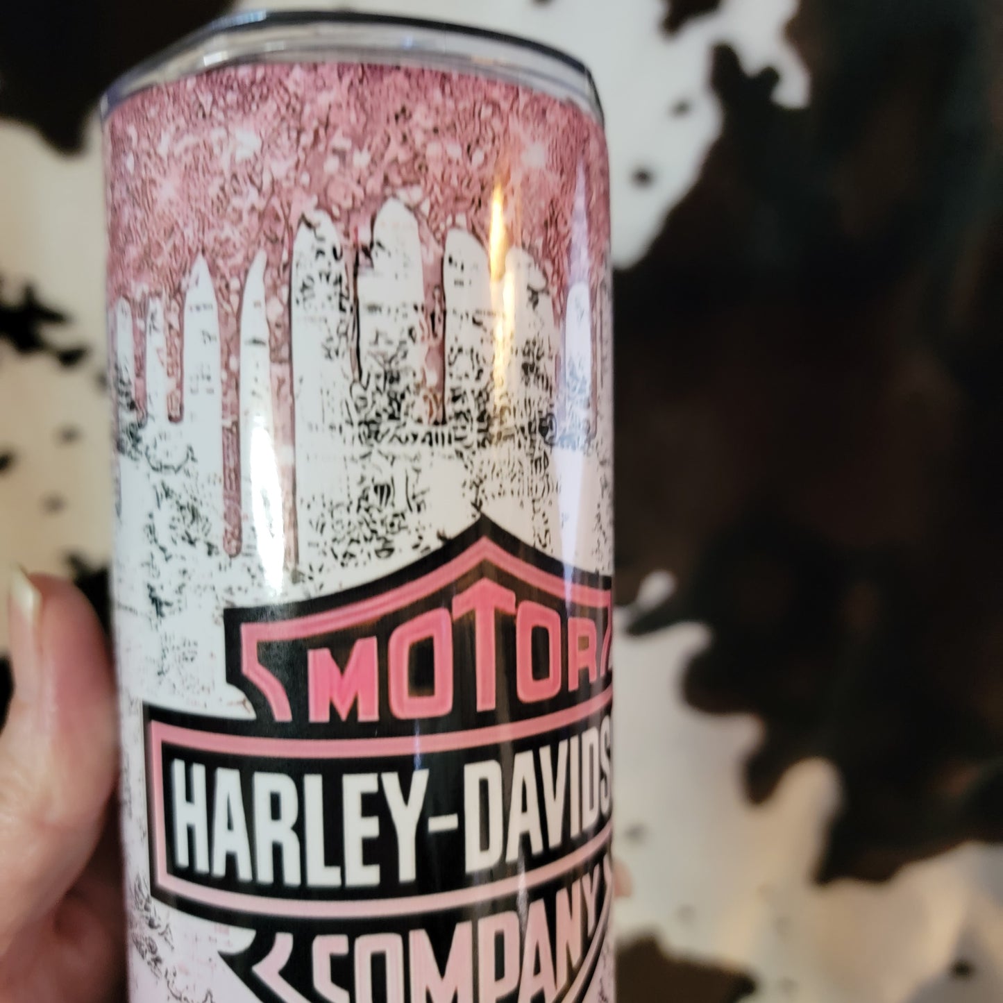 Pink Harley Davidson 20oz Skinny Tumbler