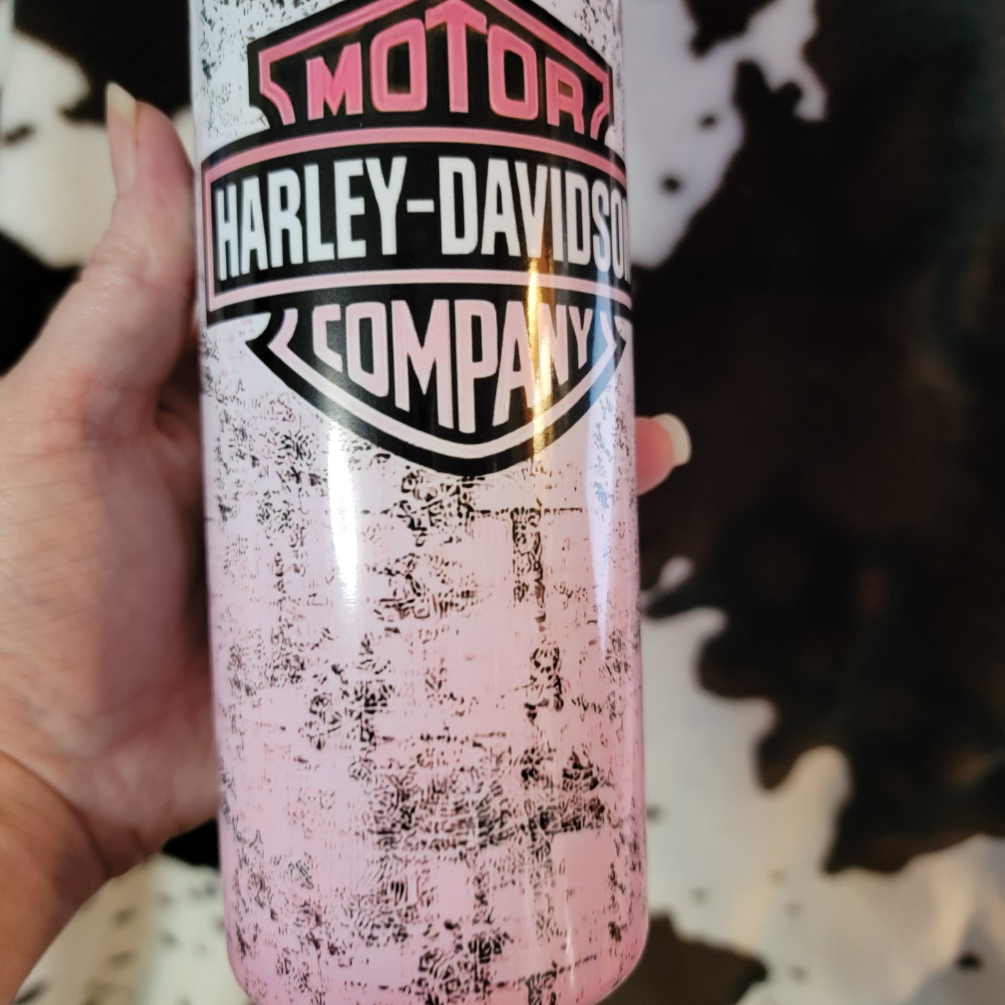 Pink Harley Davidson 20oz Skinny Tumbler
