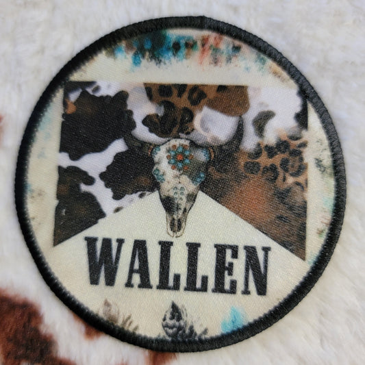 Morgan Wallen Bull Skull Hat Patch