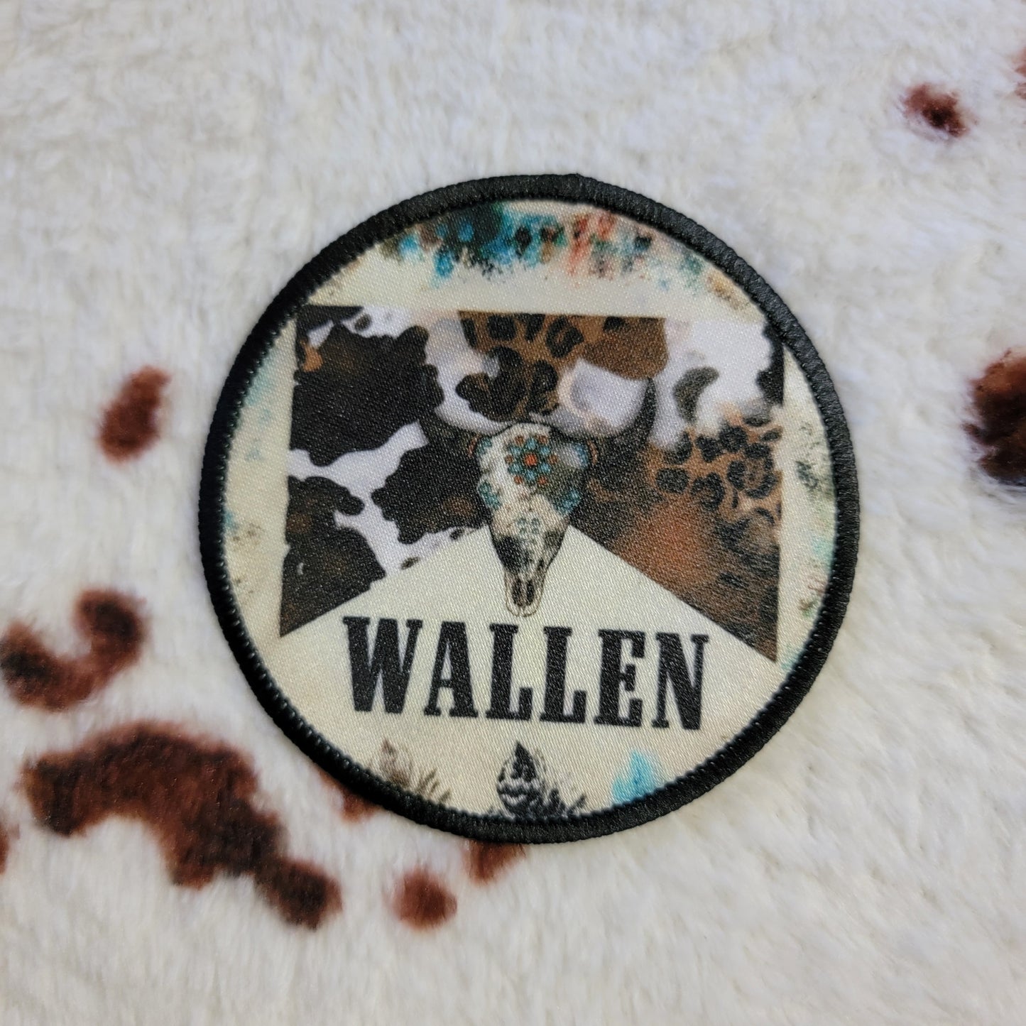 Morgan Wallen Bull Skull Hat Patch