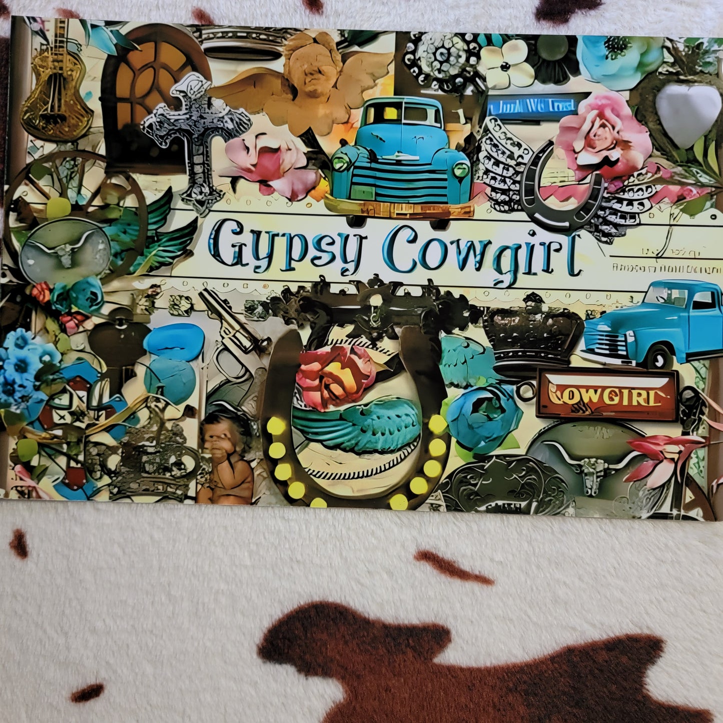 Gypsy Cowgirl Metal Sign