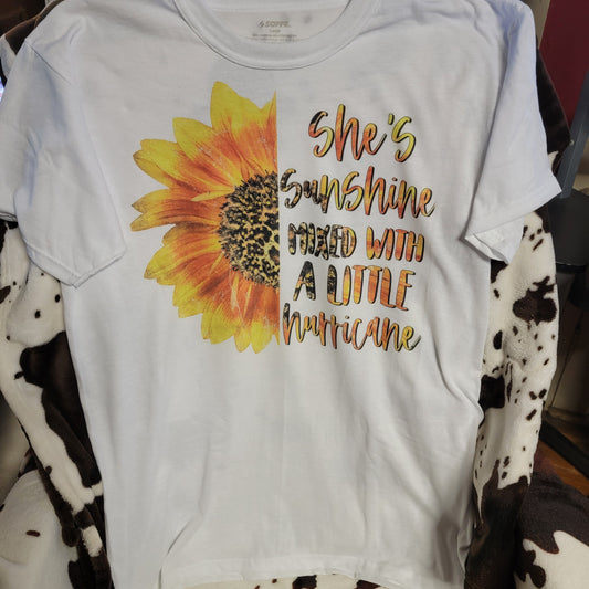 Shes Sunshine Mixed With Hurricane Graphic Tee