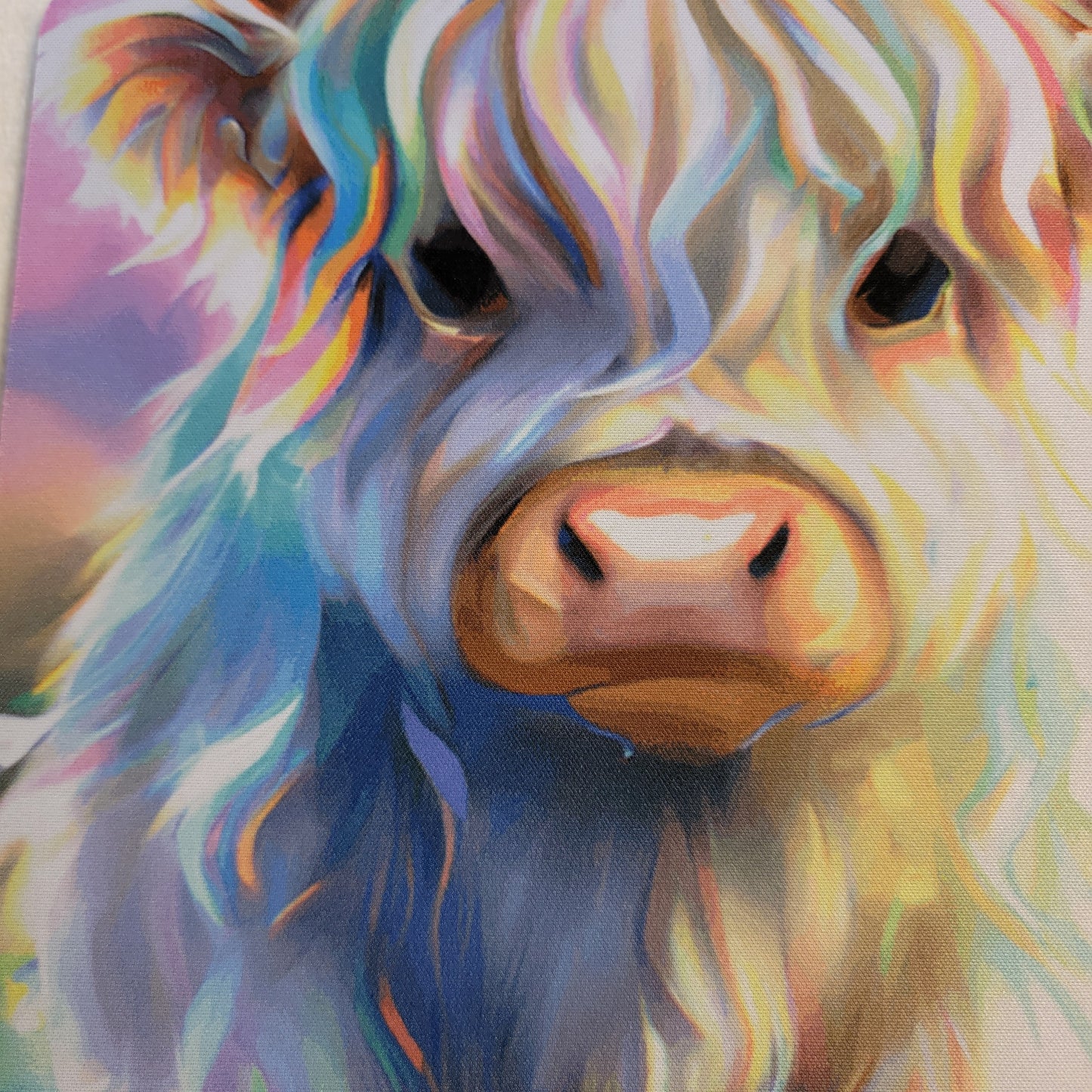 Highland Cow Watercolor Mouse Pad