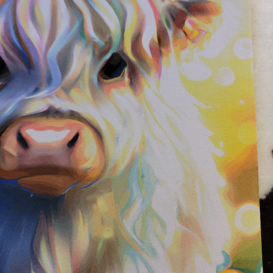 Highland Cow Watercolor Mouse Pad