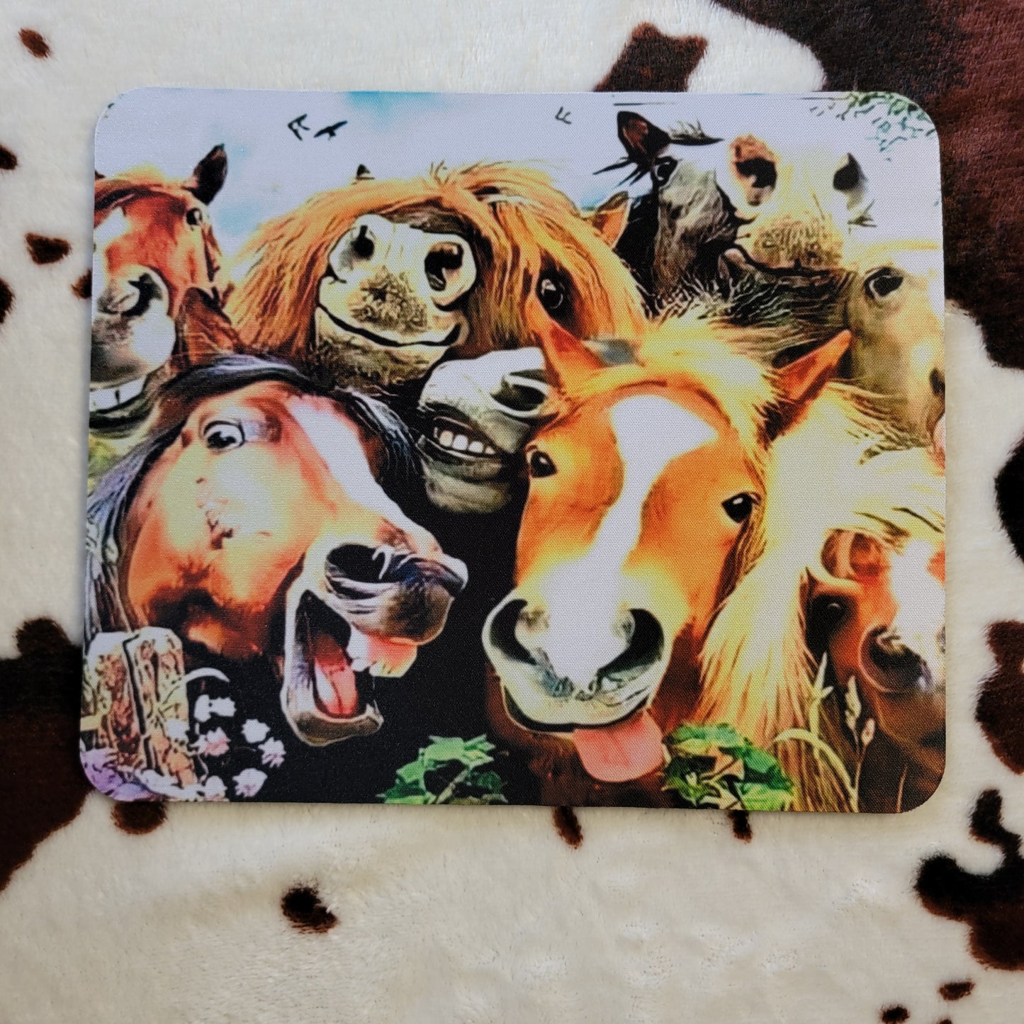 Laughing Horses Computer Mouse Pad
