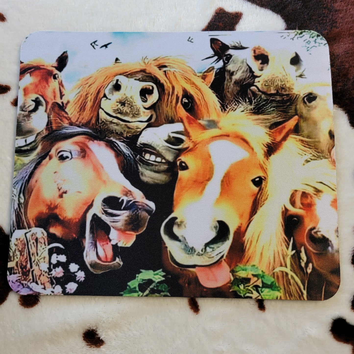 Laughing Horses Computer Mouse Pad