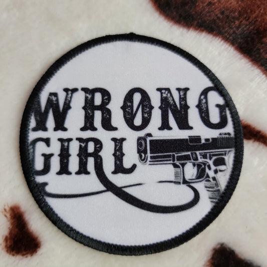 Wrong Girl Western Hat Patch