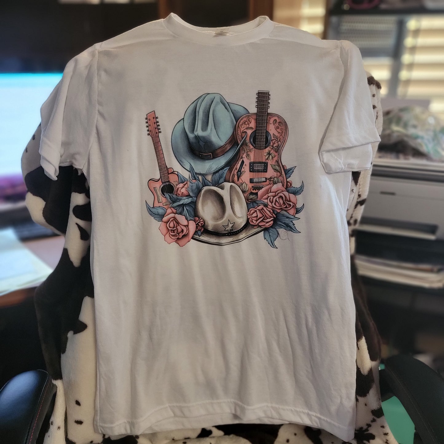 Western Country Floral Graphic T-Shirt