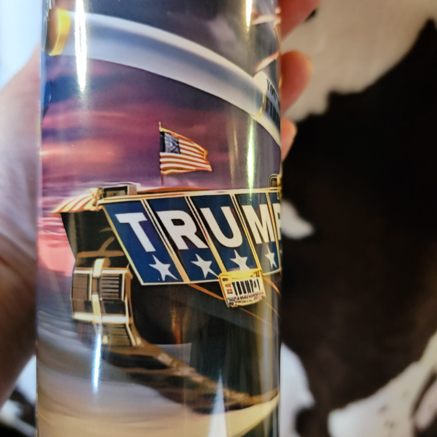 Trump Army USA Flag 20oz Skinny Tumbler