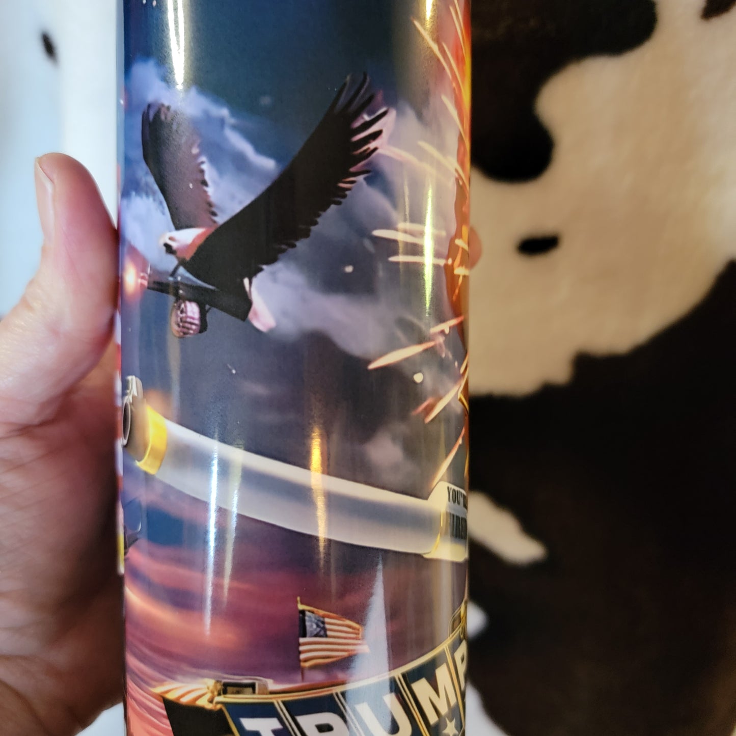 Trump Army USA Flag 20oz Skinny Tumbler