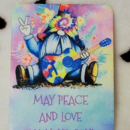 Peace Gnome Unscented Car Air Freshener Freshie