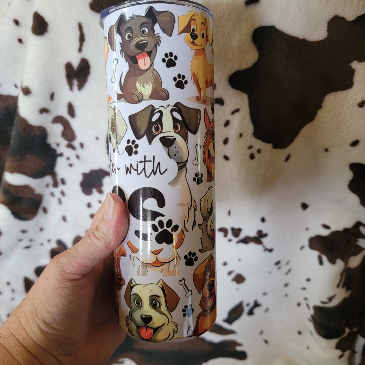 Life Is Better With Dogs 20oz Skinny Tumbler