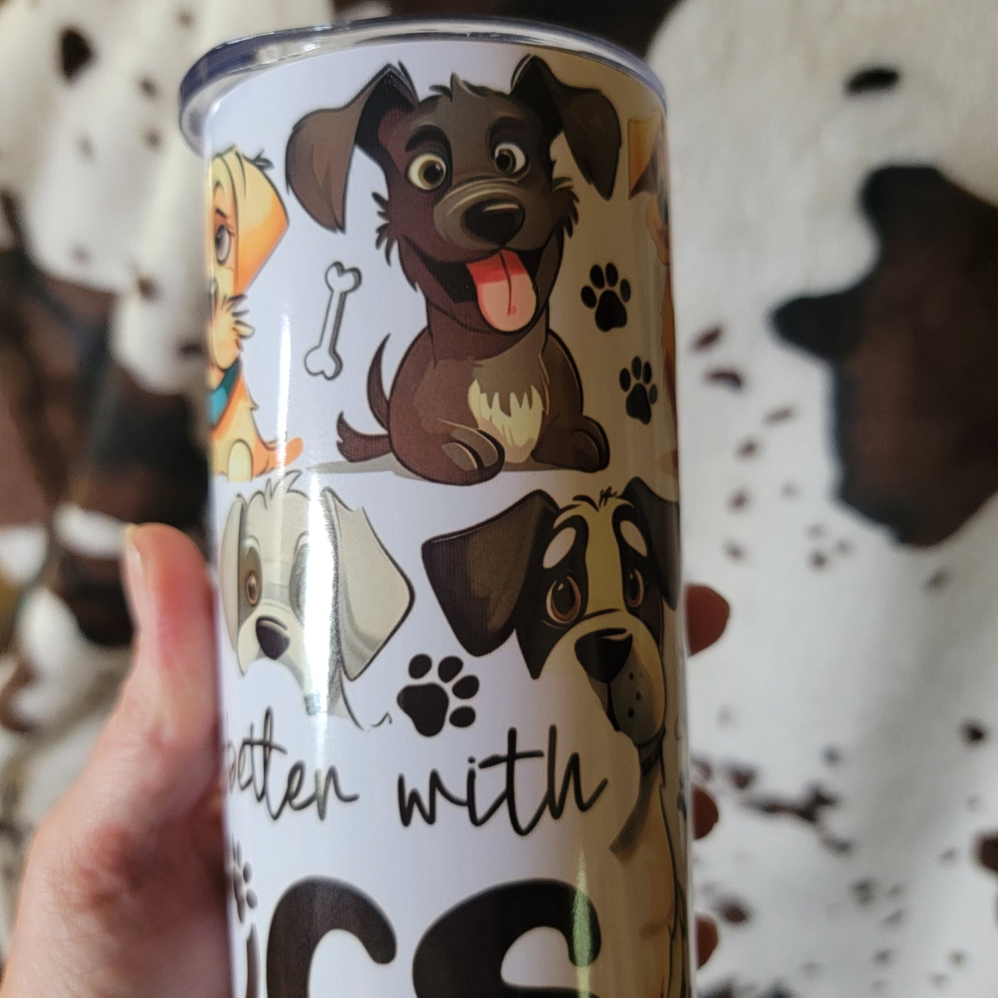 Life Is Better With Dogs 20oz Skinny Tumbler