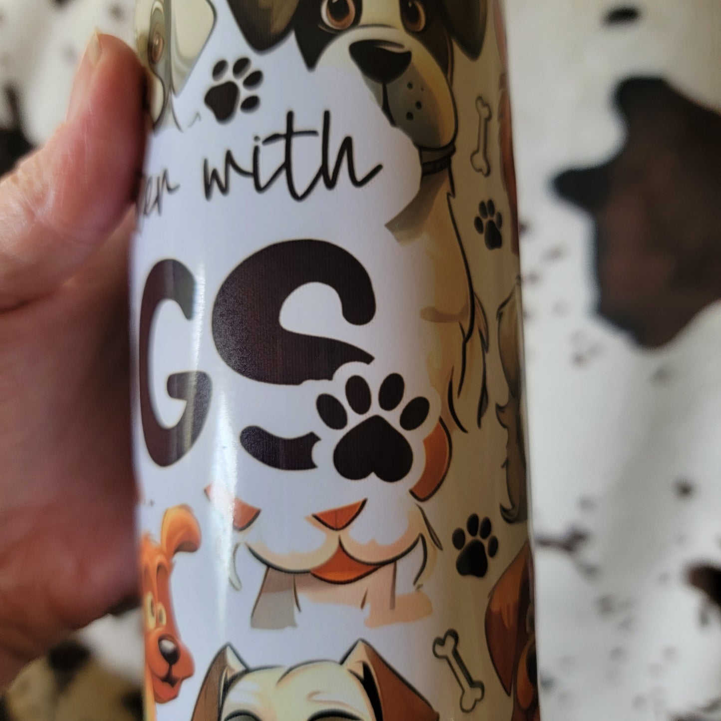 Life Is Better With Dogs 20oz Skinny Tumbler