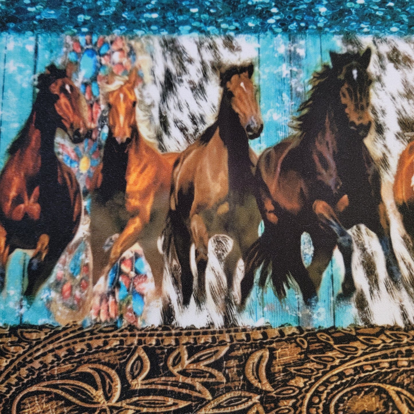 Running Horses Western Mouse Pad