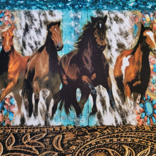 Running Horses Western Mouse Pad