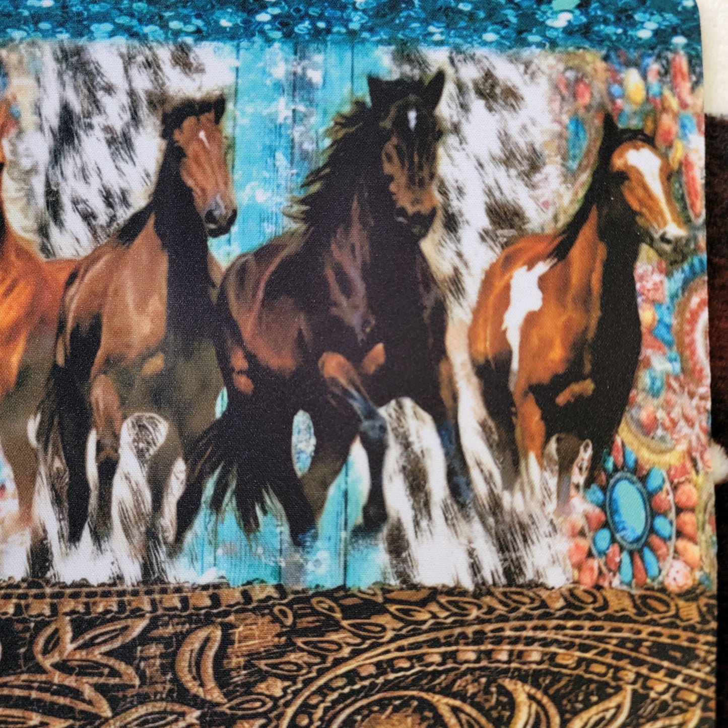 Running Horses Western Mouse Pad