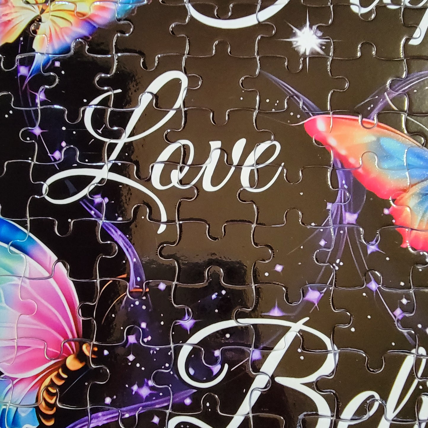 Faith Hope Love Butterfly 120 Piece Handmade Jigsaw Puzzle