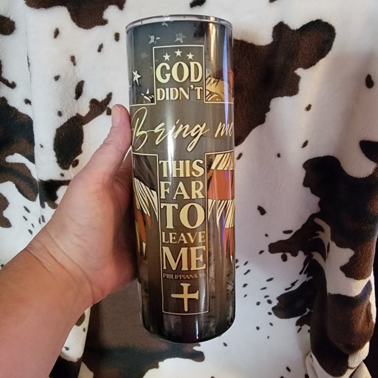 God Didn't Bring Me This Far Custom 20oz Skinny Tumbler