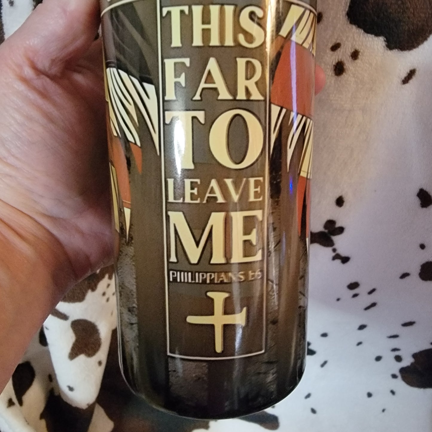 God Didn't Bring Me This Far Custom 20oz Skinny Tumbler