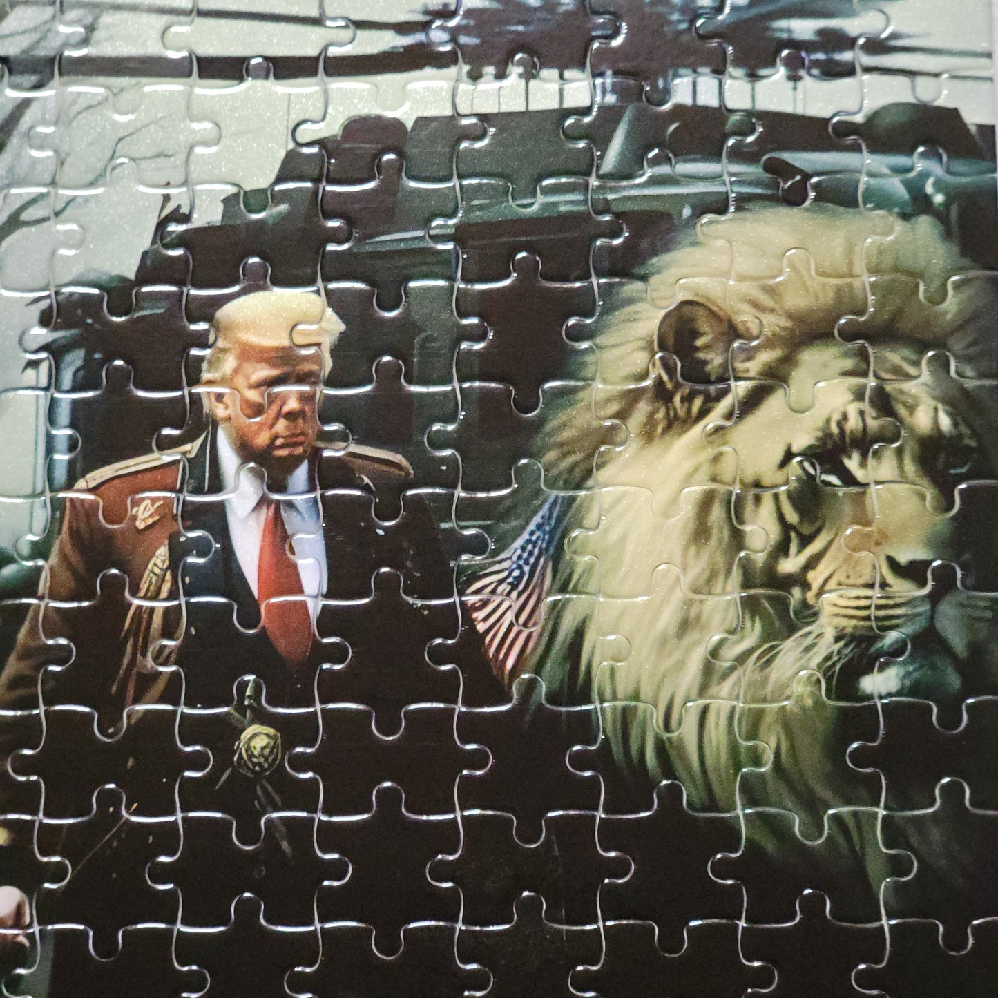 Trump Lion 120 PC Handmade Jigsaw Puzzle
