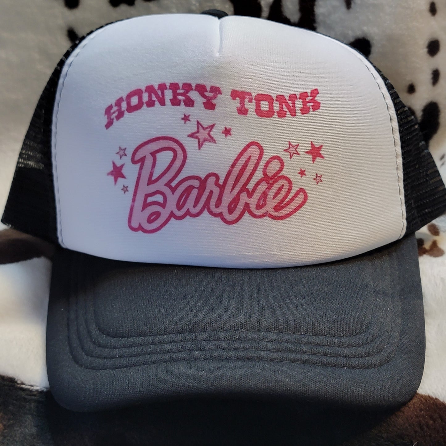 Honky Tonk Barbie Trucker Hat Snapback Foam Cap