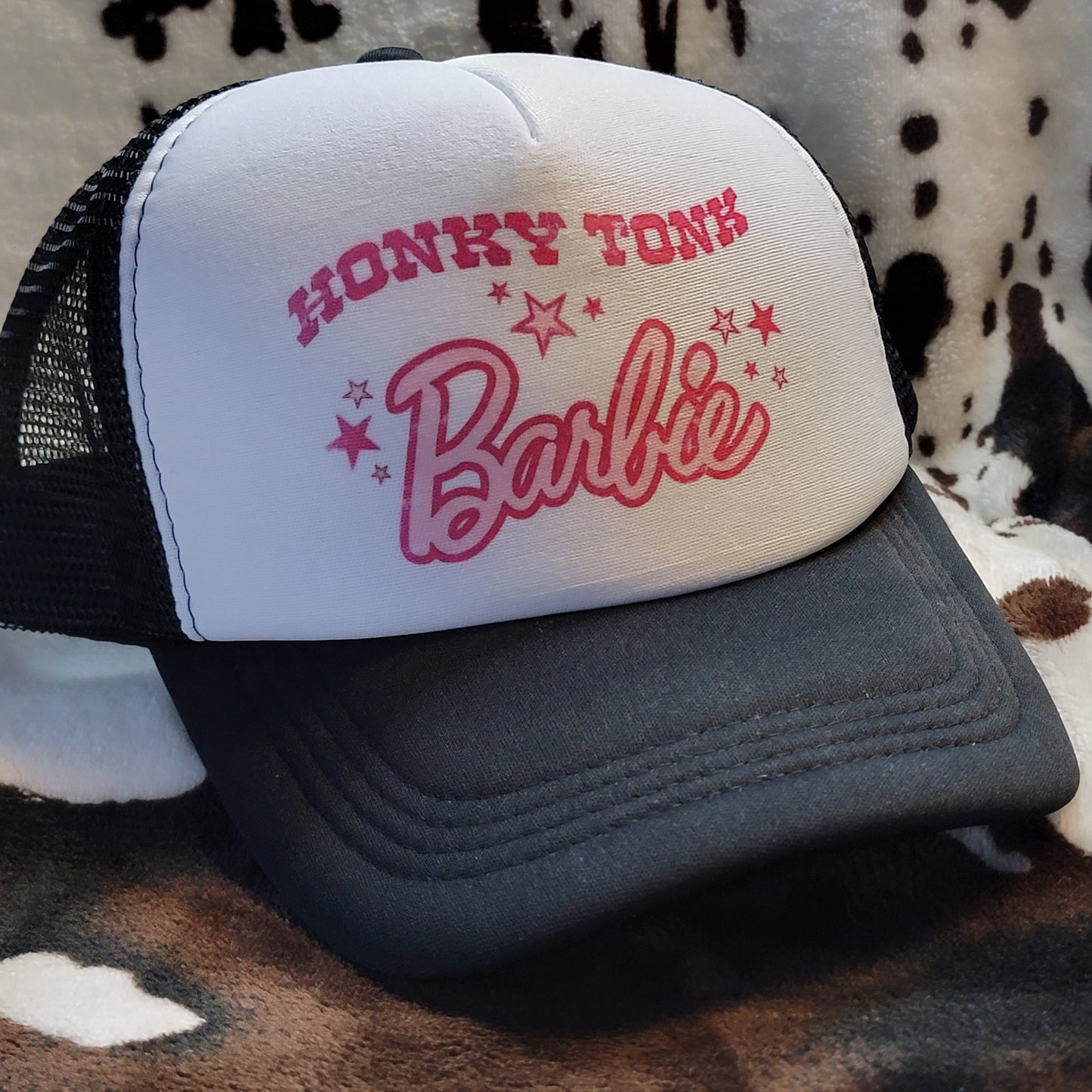 Honky Tonk Barbie Trucker Hat Snapback Foam Cap