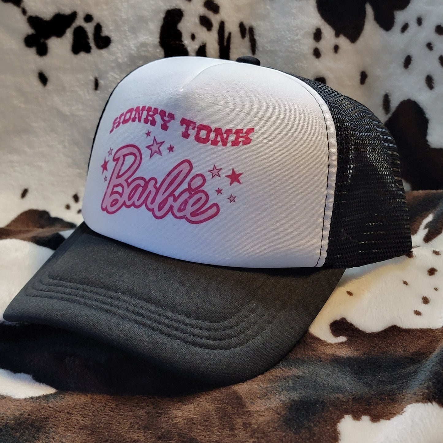 Honky Tonk Barbie Trucker Hat Snapback Foam Cap