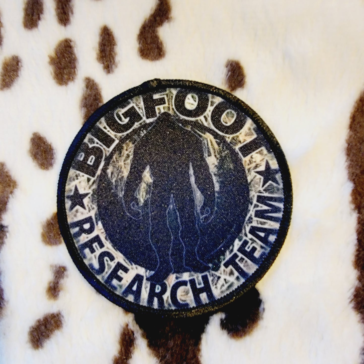 Bigfoot Sasquatch Round Hat Patch