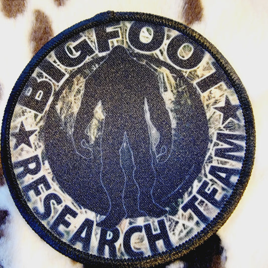 Bigfoot Sasquatch Round Hat Patch