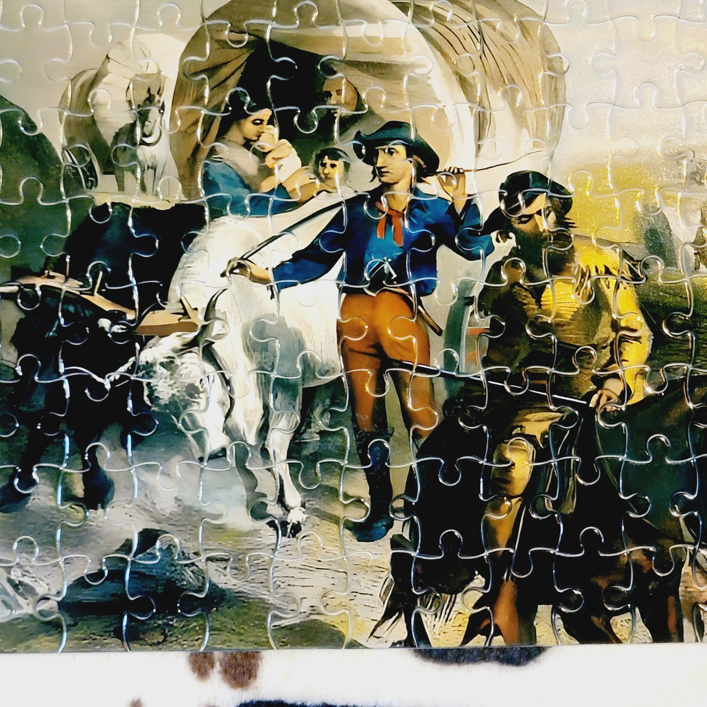 Old Western 120 PC Handmade Jigsaw Puzzle