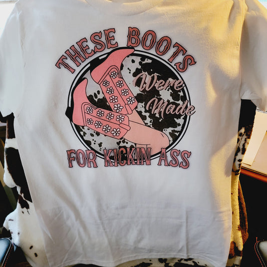 These Boots Western Tee Shirt