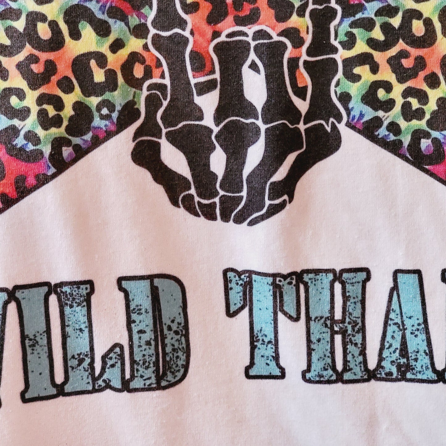 Wild Thang Animal Print Graphic Tee Shirt