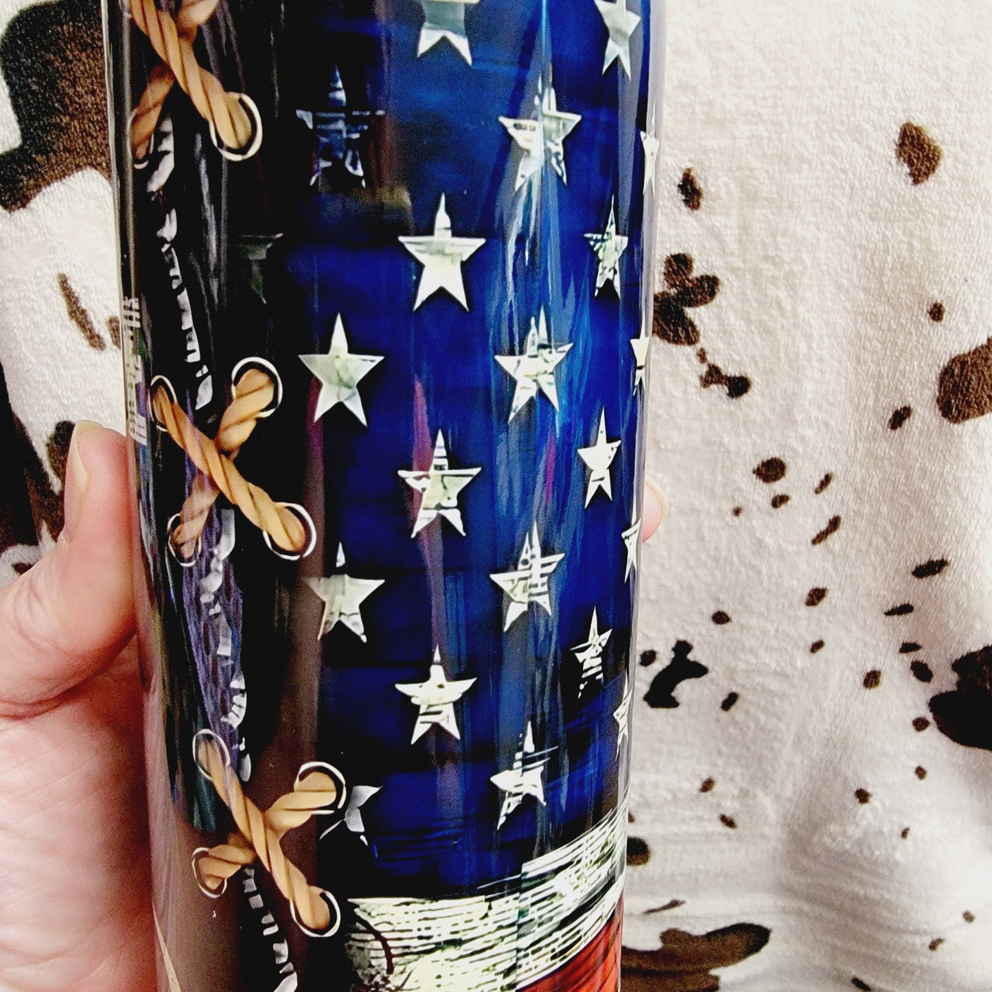 Dont Tread On Me Flag 20oz Skinny Tumbler