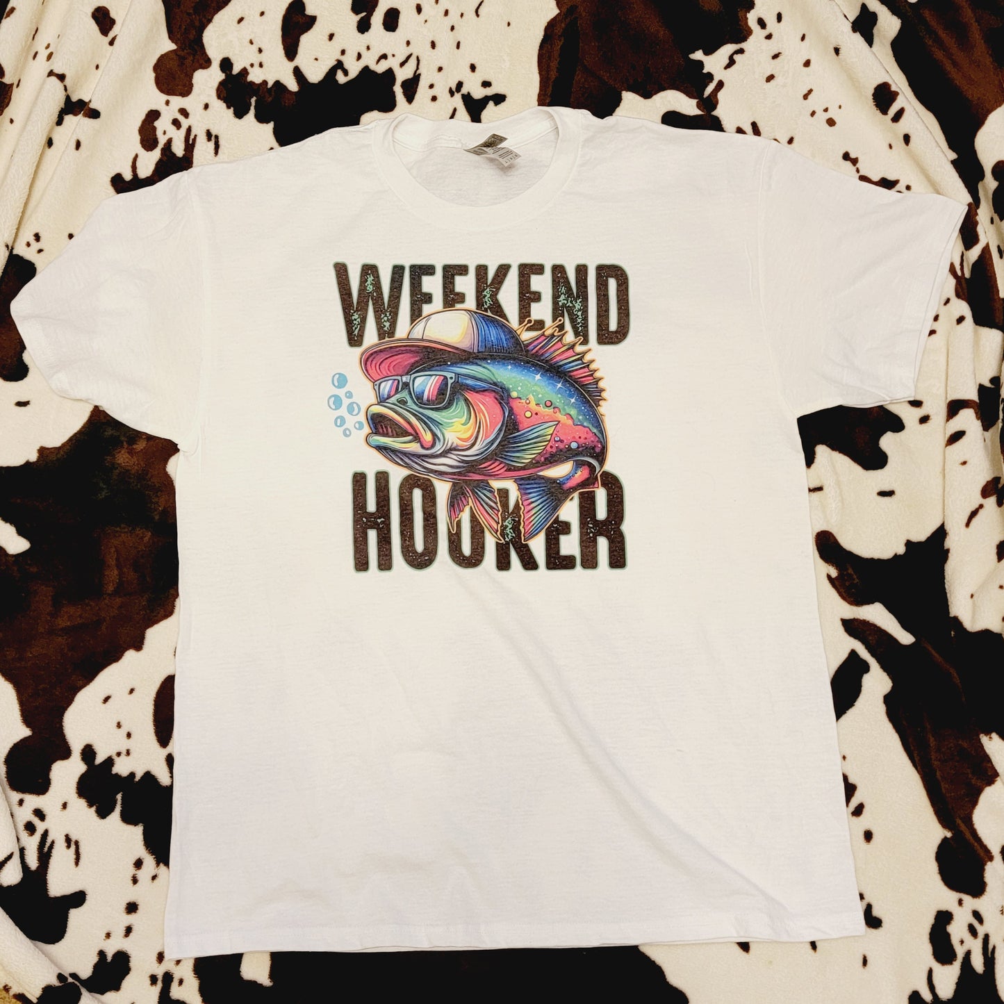 Weekend Hooker Fishing Graphic T-Shirt