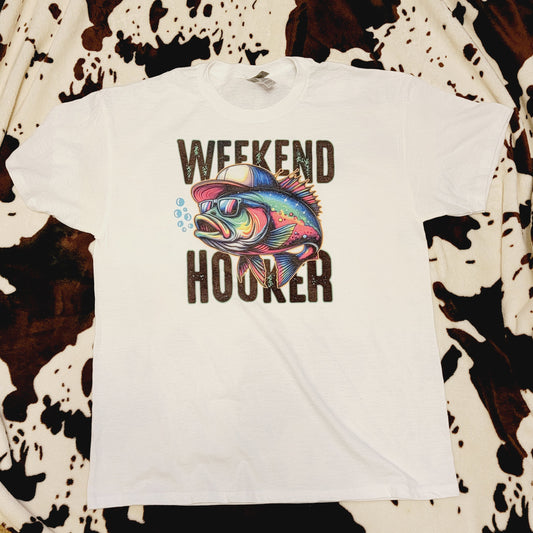 Weekend Hooker Fishing Graphic T-Shirt