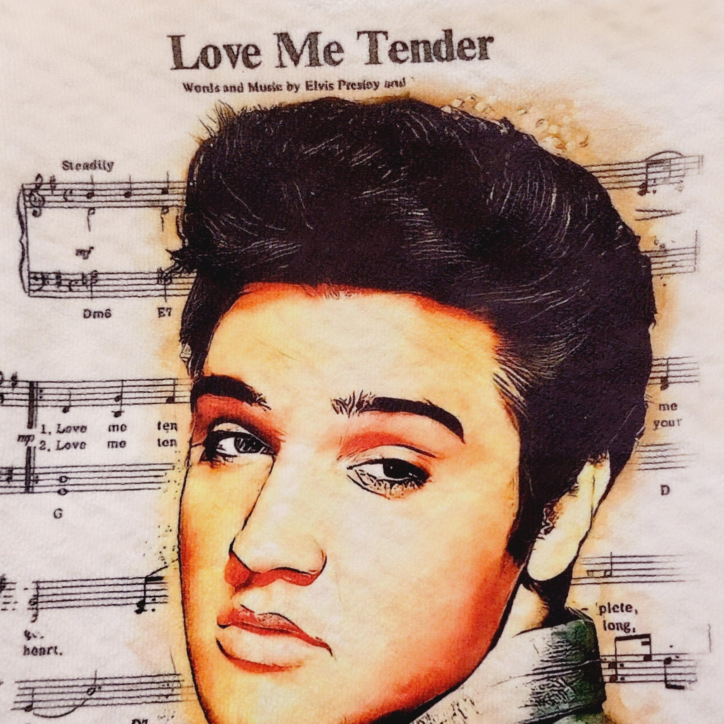 Elvis Love Me Tender Microfiber Kitchen Dish Towel 16x24