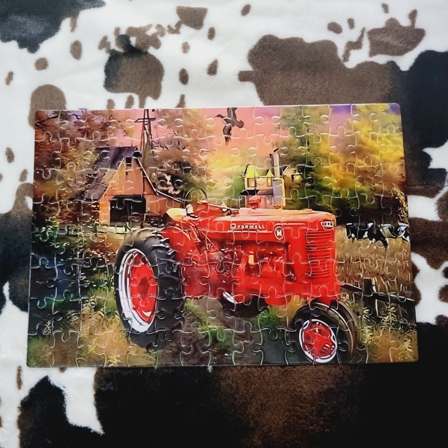 Tractor Farm Western 120 PC Handmade Jigsaw Puzzle