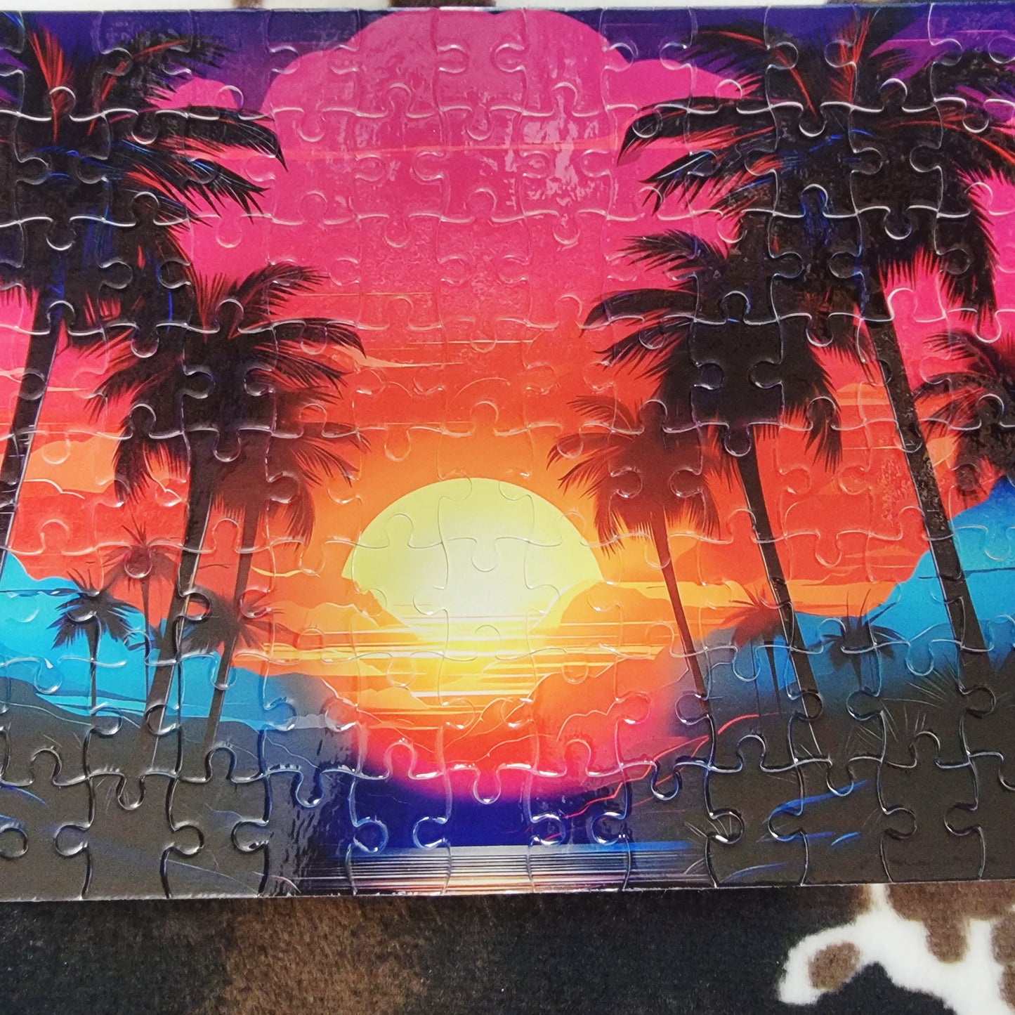 Beach Sunset 120 PC Handmade Jigsaw Puzzle