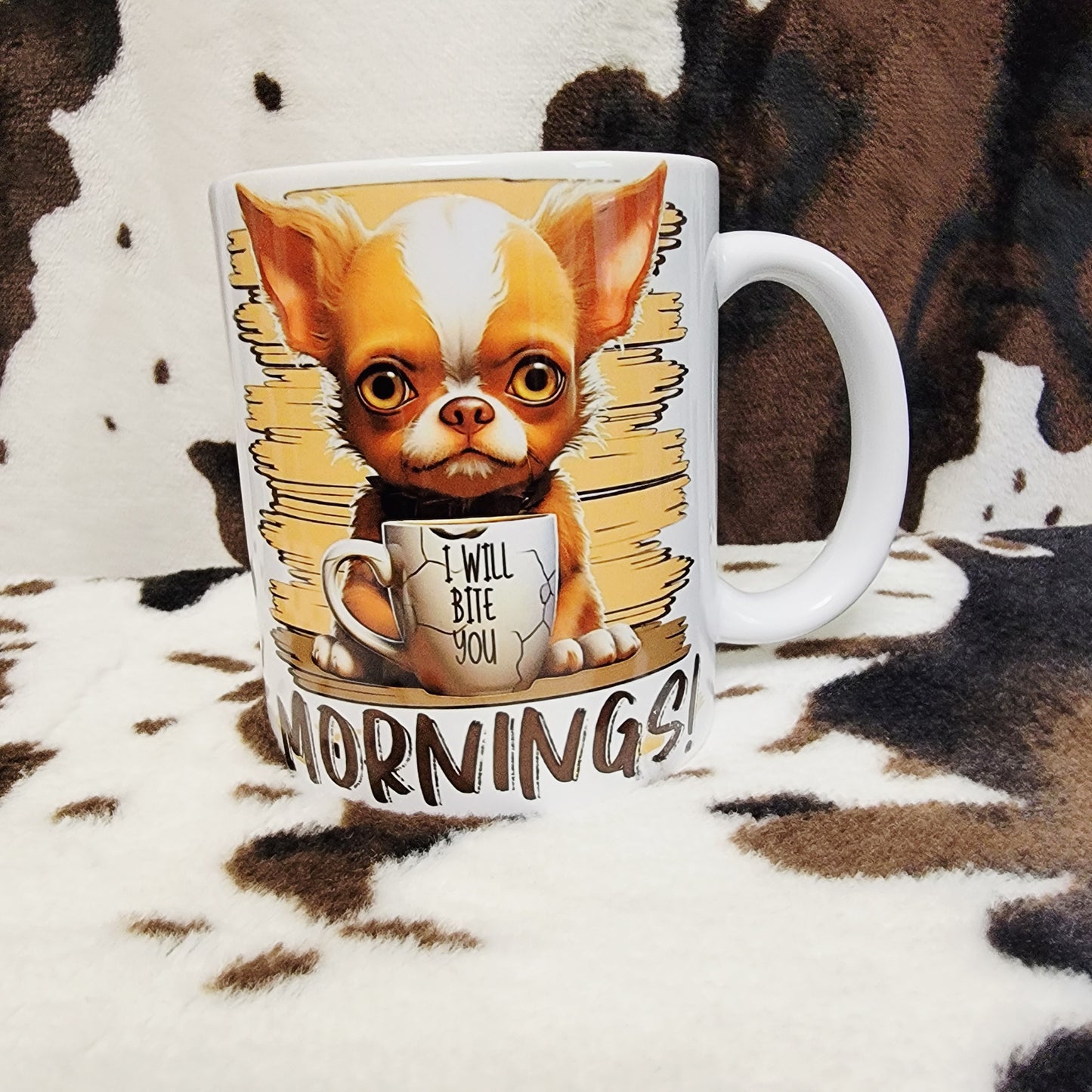 Funny Dog Mornings 11oz Ceramic Coffee Mug