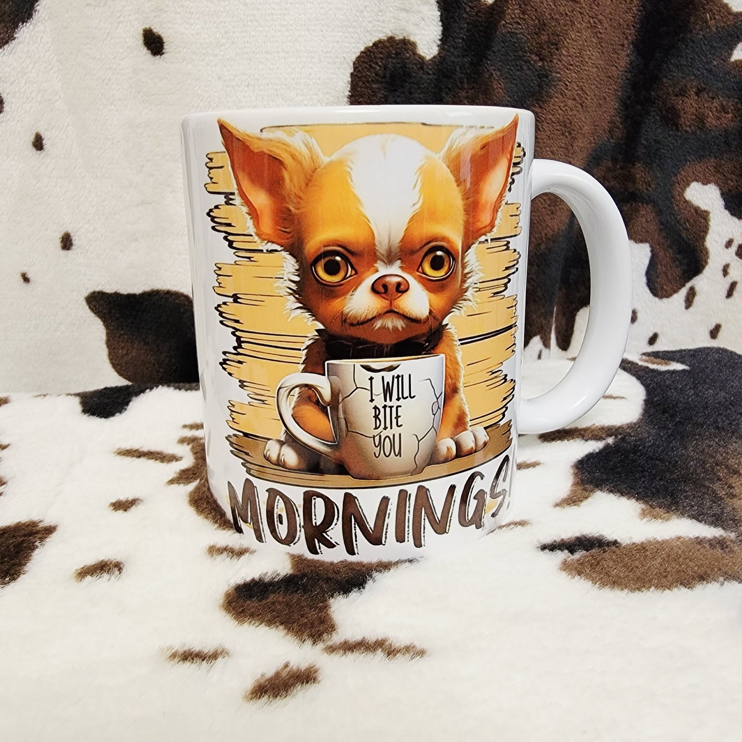 Funny Dog Mornings 11oz Ceramic Coffee Mug