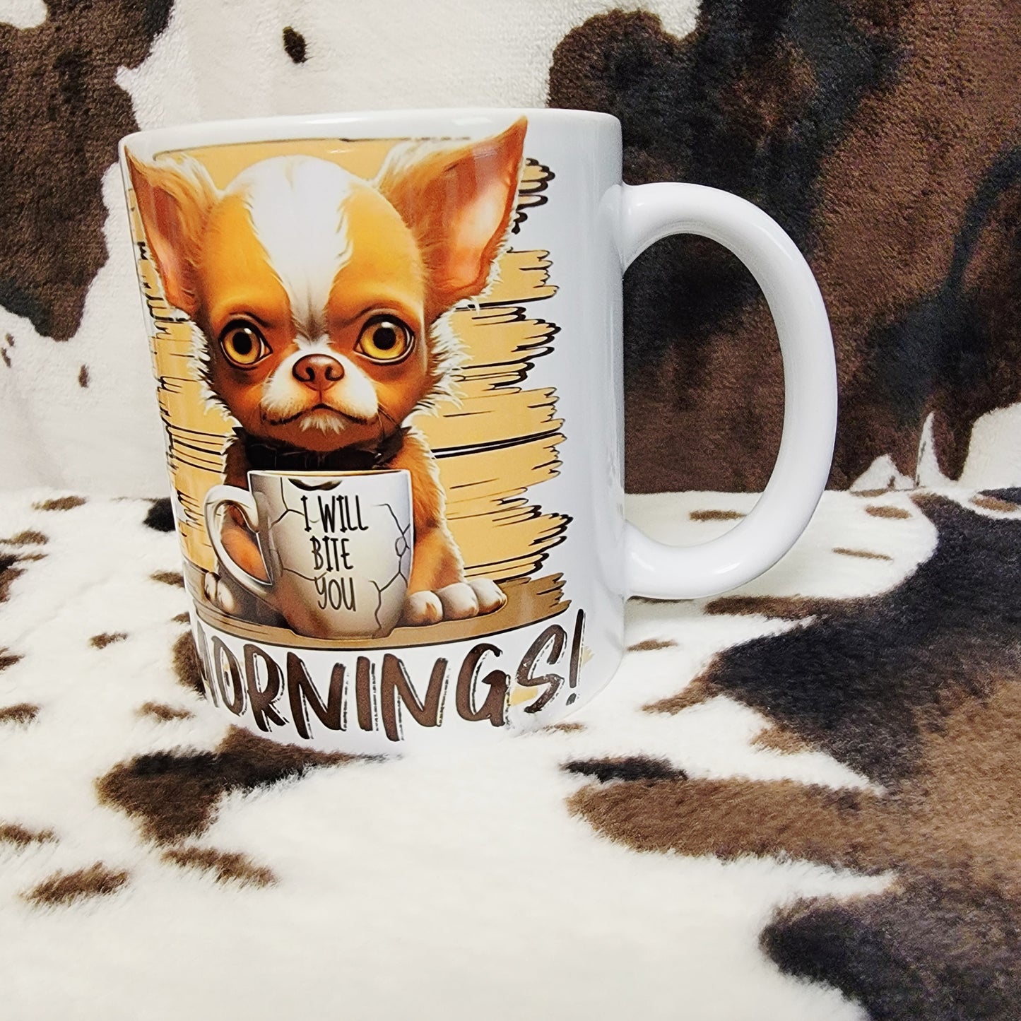 Funny Dog Mornings 11oz Ceramic Coffee Mug