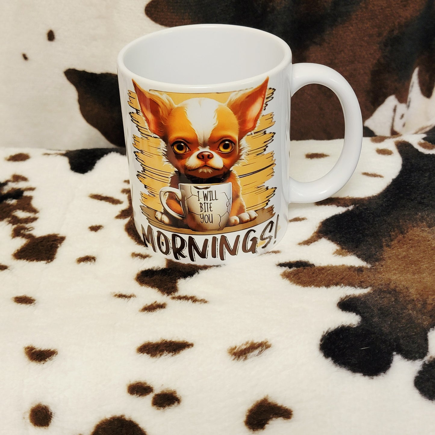 Funny Dog Mornings 11oz Ceramic Coffee Mug