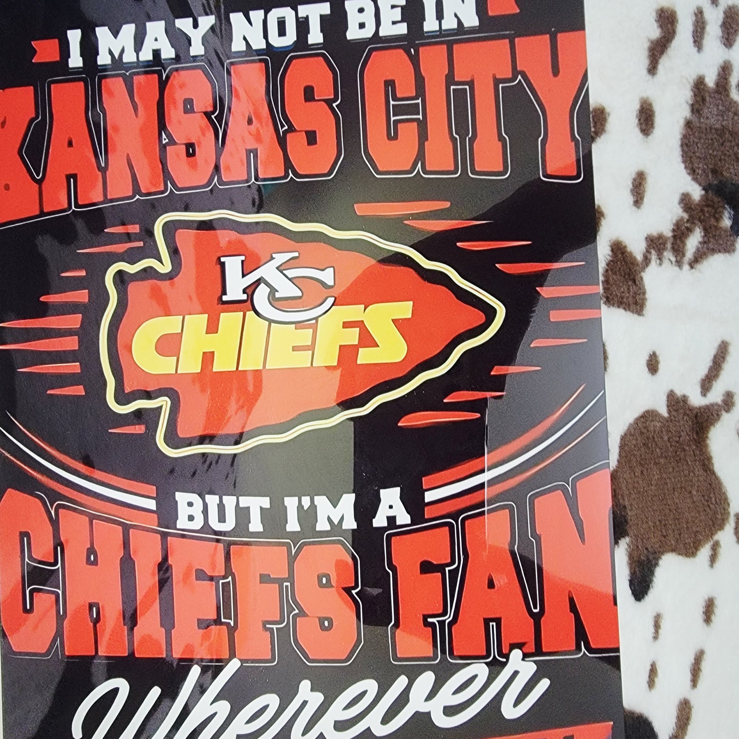 Kansas City Chiefs Football Metal Sign