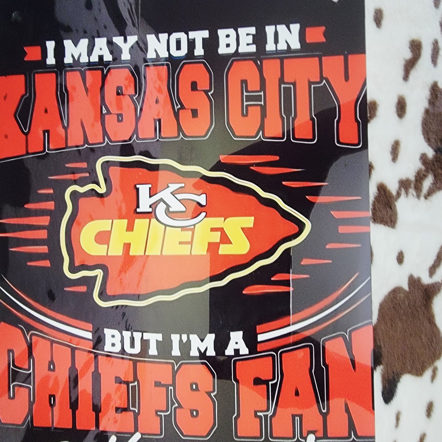 Kansas City Chiefs Football Metal Sign