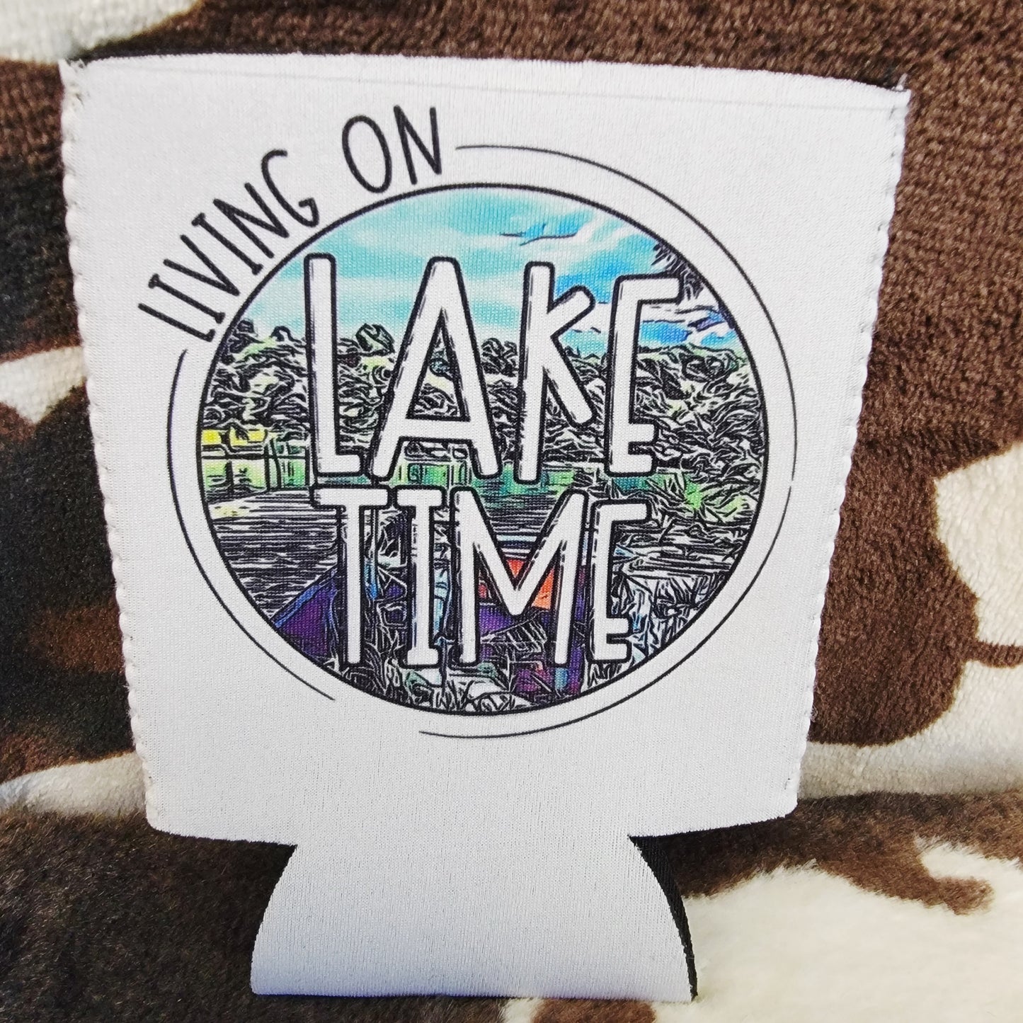 Lake Time Can Cooler Drink Holder Koozie