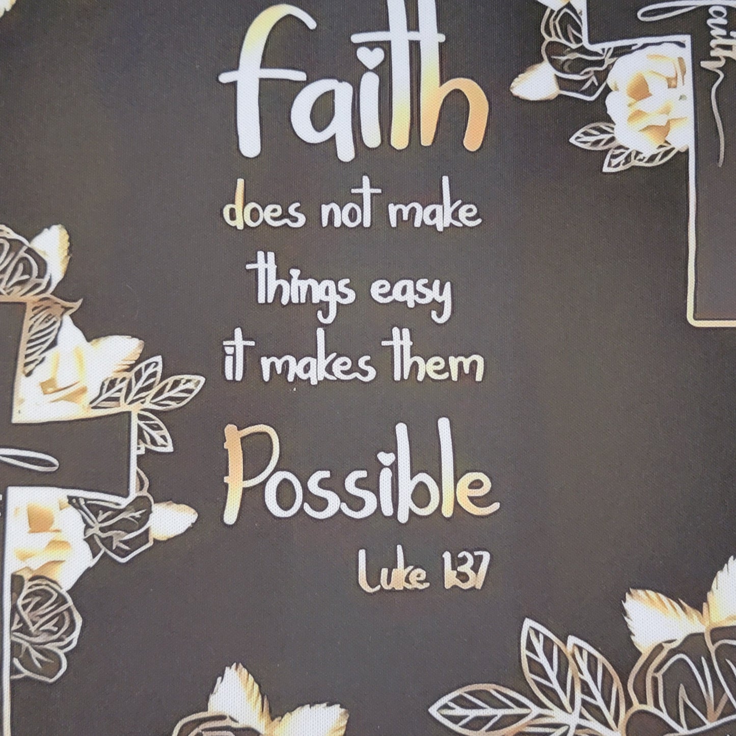 Faith Does Not Make Things Easy Cross Mouse Pad