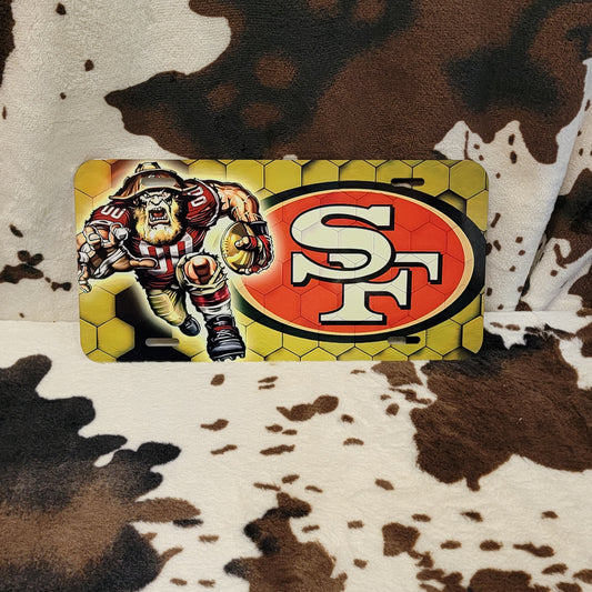 49ERS Football Car Tag License Plate