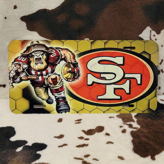 49ERS Football Car Tag License Plate
