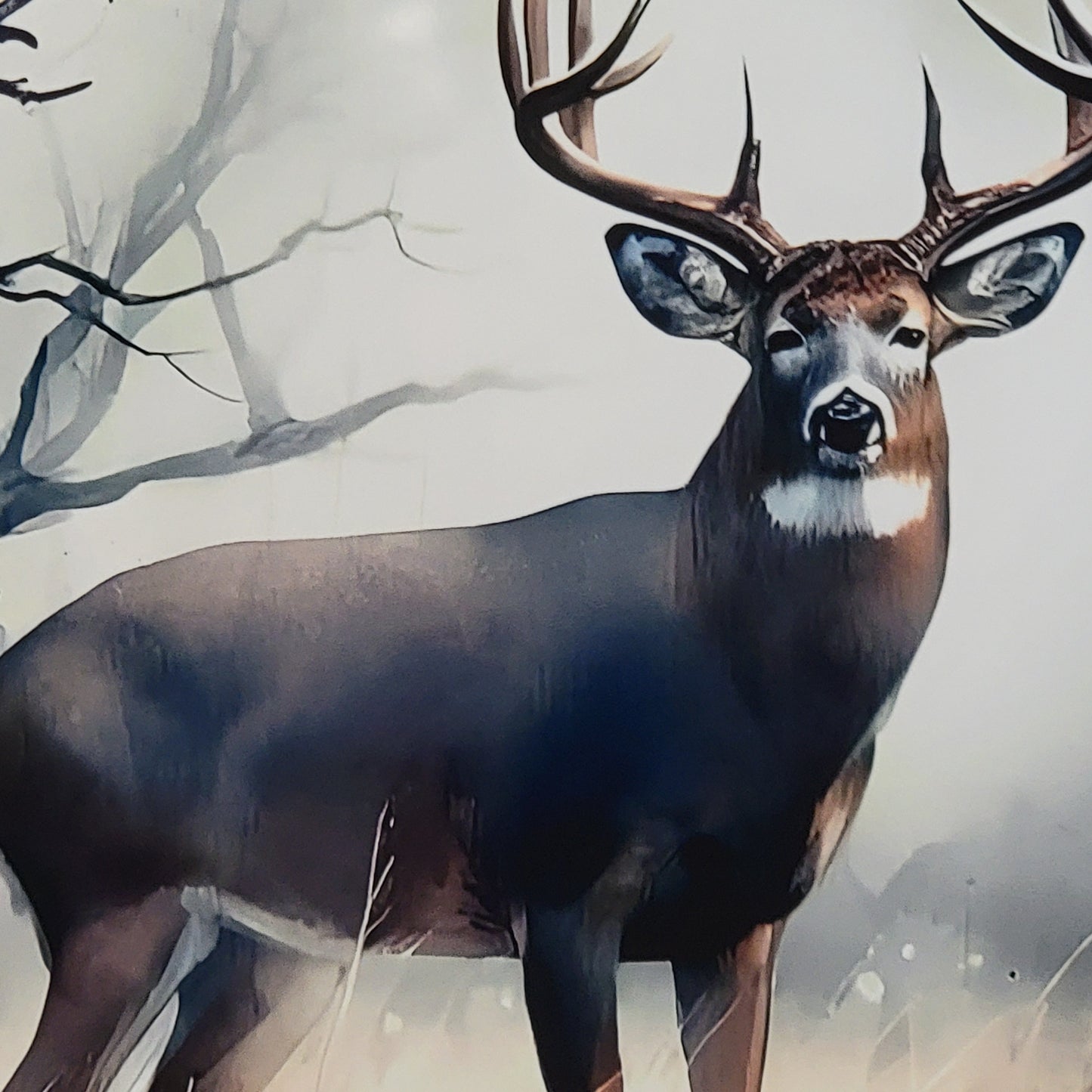 Hunting Deer Hunter Western Metal Sign